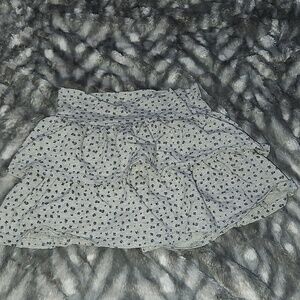 Urban Planet Gray Floral Mini Skirt